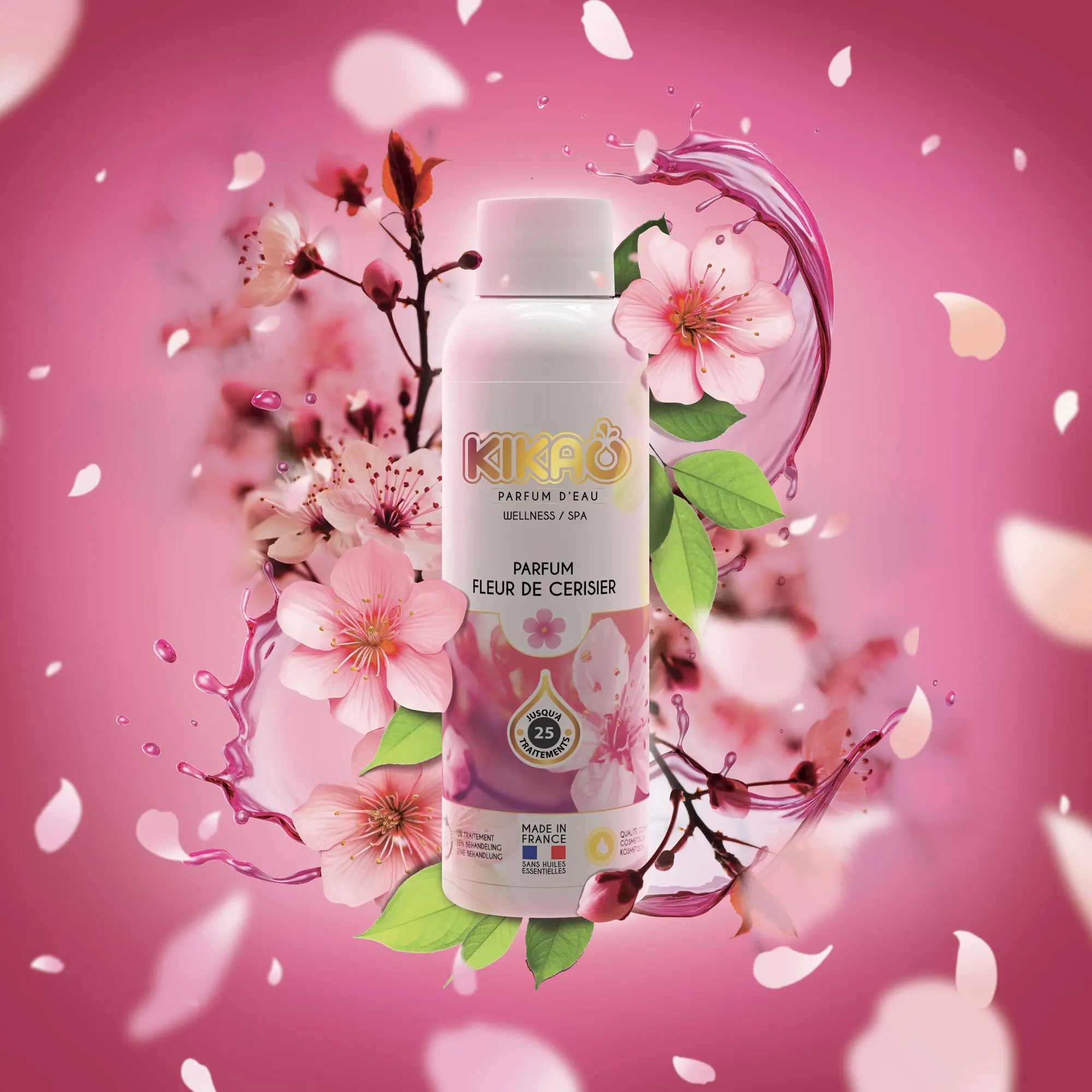 Kikao parfum d'eau bidon 125g senteur fleur de cerisier