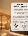 Prêt à l'emploi - Hammam & Sauna - Eucalyptus / Menthe