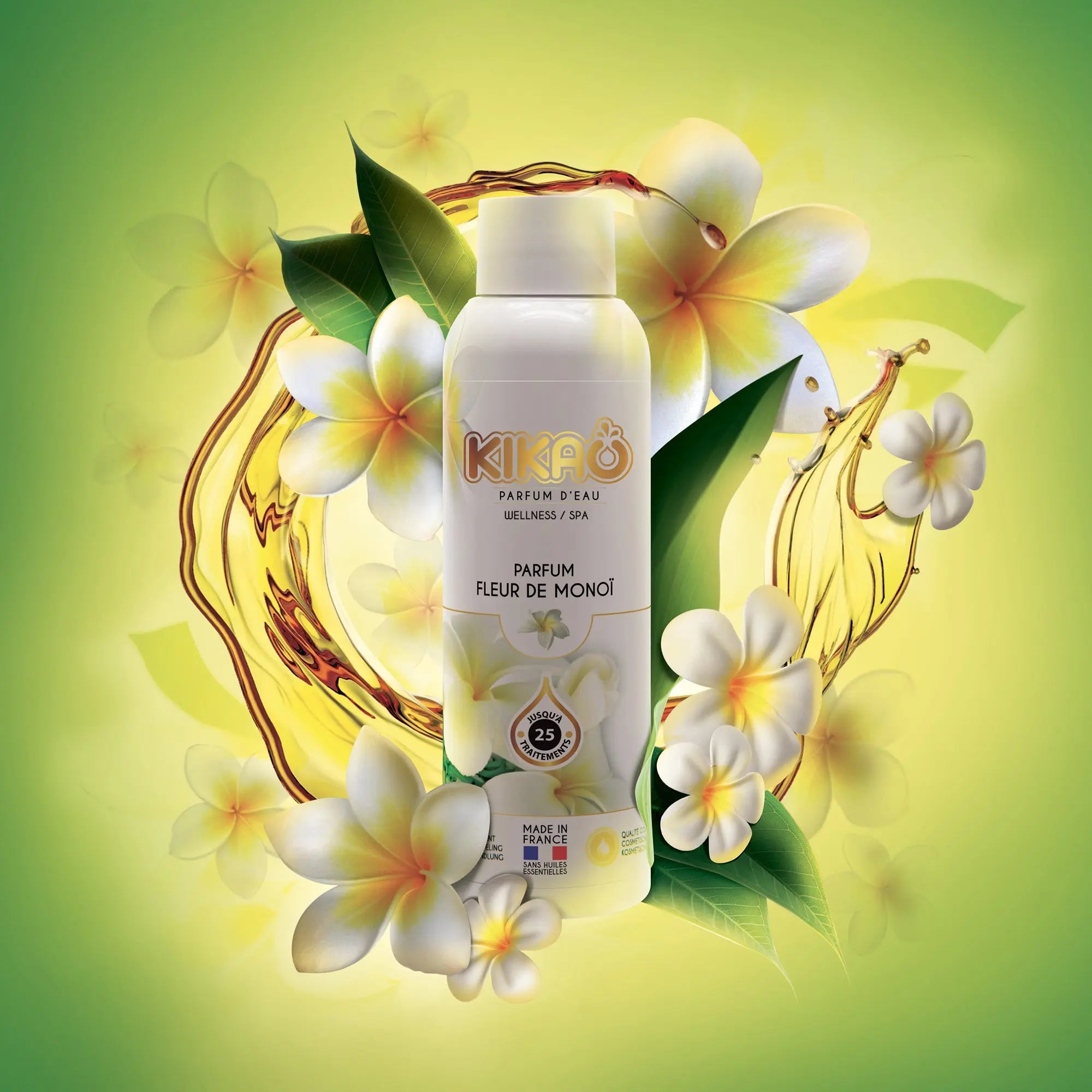 Flacon 125g de parfum monoï pour spa 