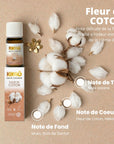 KIKAO - Parfum Fleur de Coton Concentré - Multi-Usages - 10ml