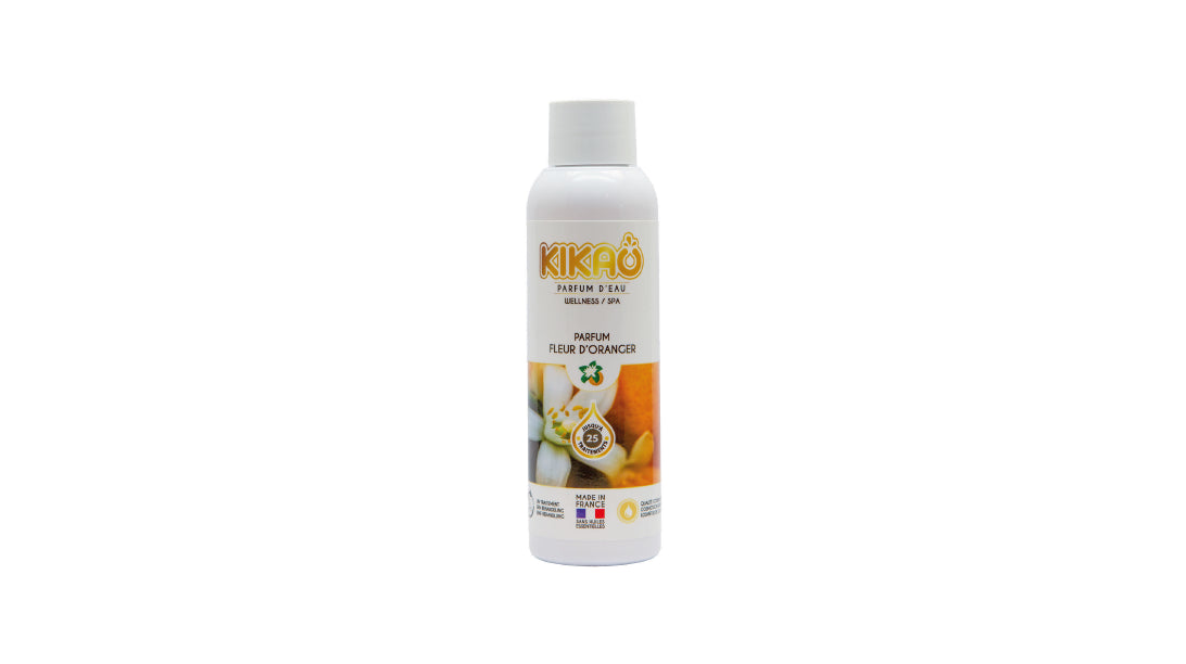 image de face du bidon de 125g de la senteur fleur d'oranger de la marque kikao 
